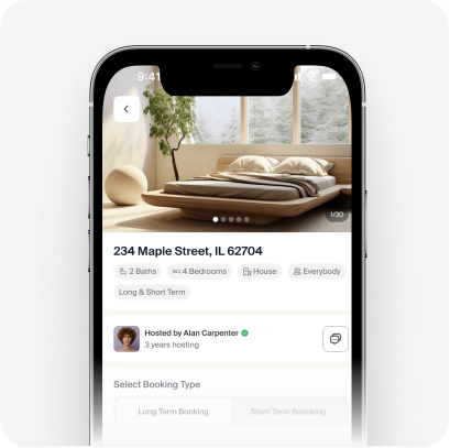 Chat with Landlords Interface